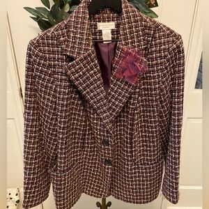 Worthington Tweed Blazer Jacket LS 20W
